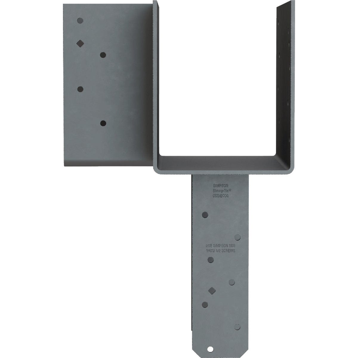Simpson Strong-Tie ECCLLQ L-Shape End Column Cap for 6x Beam, 6x Post with Strong-Drive SDS Screws, Skewed Left - photo 3 Simpson Strong-Tie ECCLLQ L-Shape End Column Cap for 6x Beam, 6x Post with Strong-Drive SDS Screws, Skewed Left - photo 3