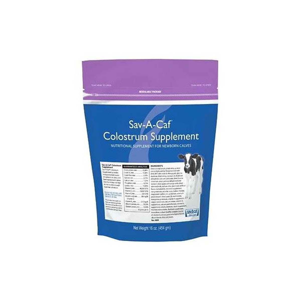 Sav-A-Caf 16 Oz. Calf Colostrum Nutritional Supplement Sav-A-Caf 16 Oz. Calf Colostrum Nutritional Supplement