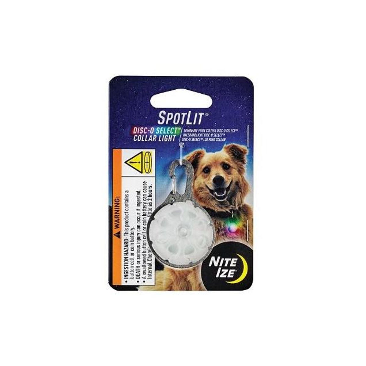 Nite Ize SpotLit Disc-O Select Multi-Color Dog Collar Light