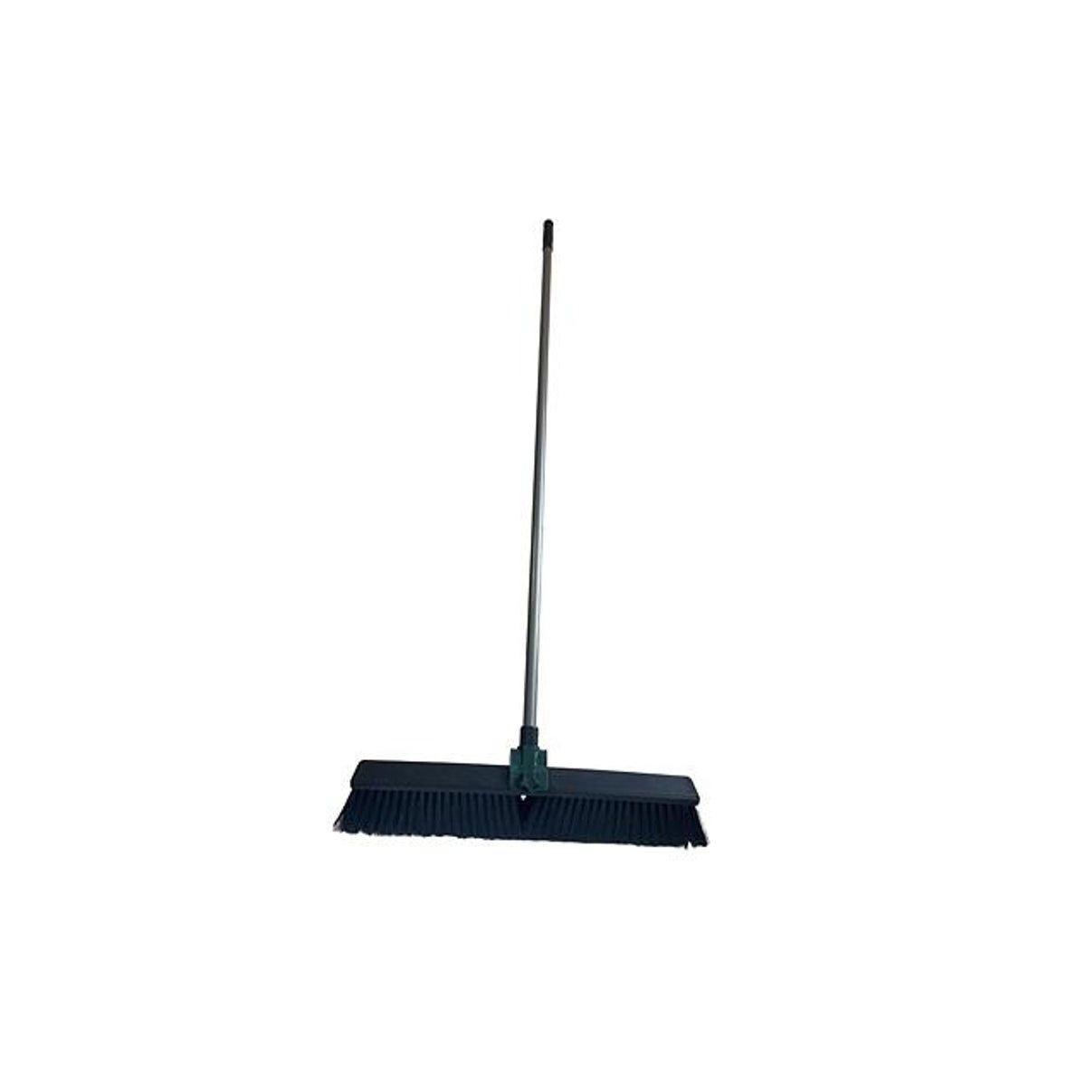 HomePointe 24 In. x 59 In. Steel Handle Soft Bristles Push Broom
