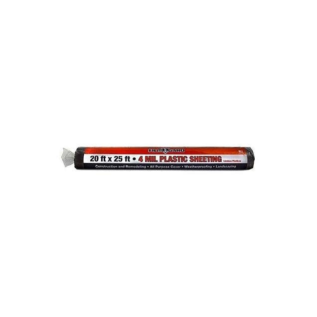 Film-Gard 20 In. x 25 Ft. Black 4 Mil Plastic Sheeting Film-Gard 20 In. x 25 Ft. Black 4 Mil Plastic Sheeting