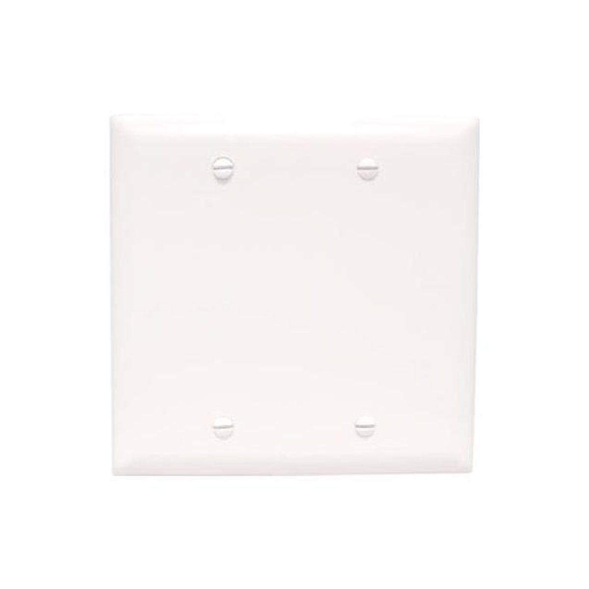 Legrand Pass & Seymour 2-Gang Blank Nylon Wall Plate, White