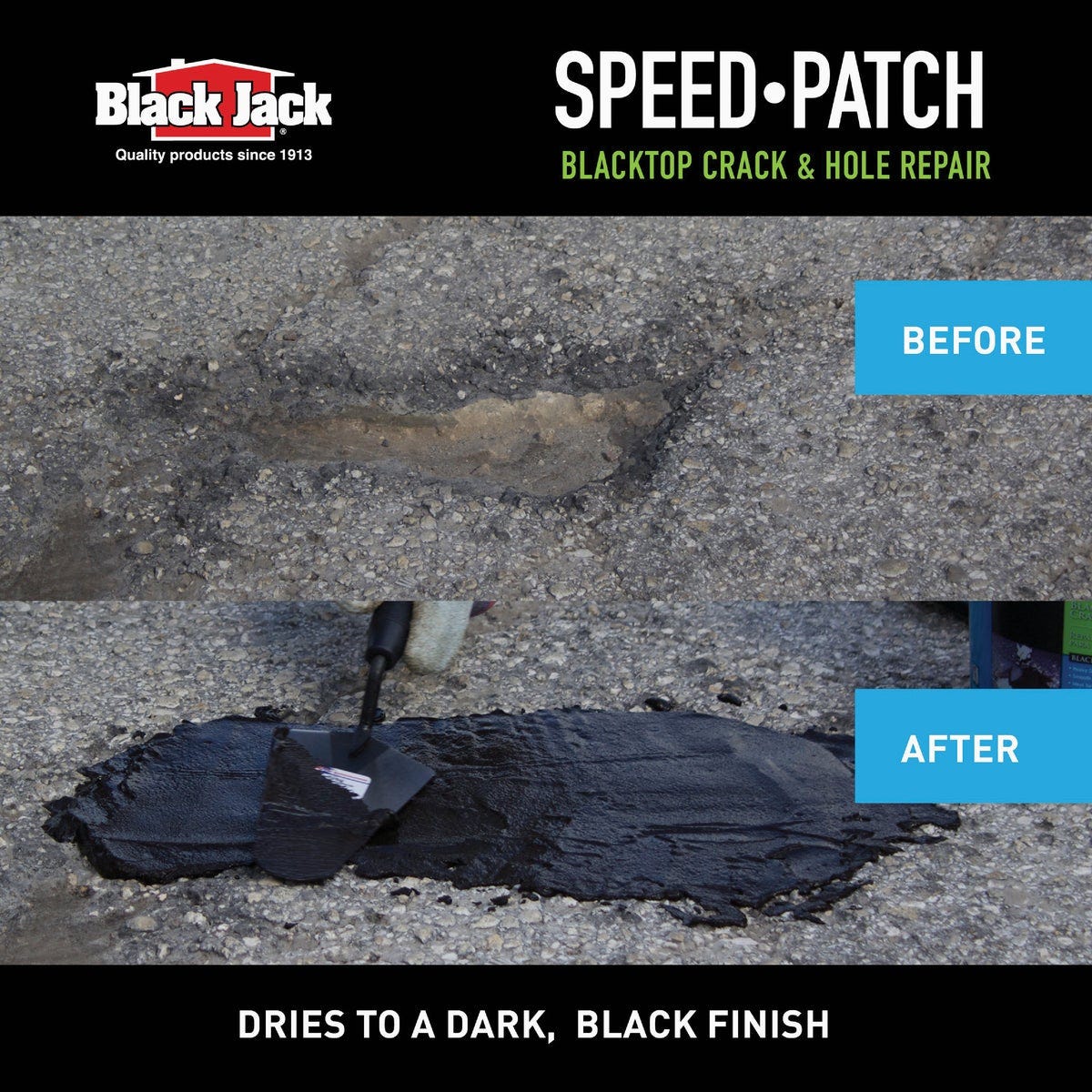 Black Jack Speed-Patch 10 Lb. Blacktop Crack and Hole Repair - photo 4