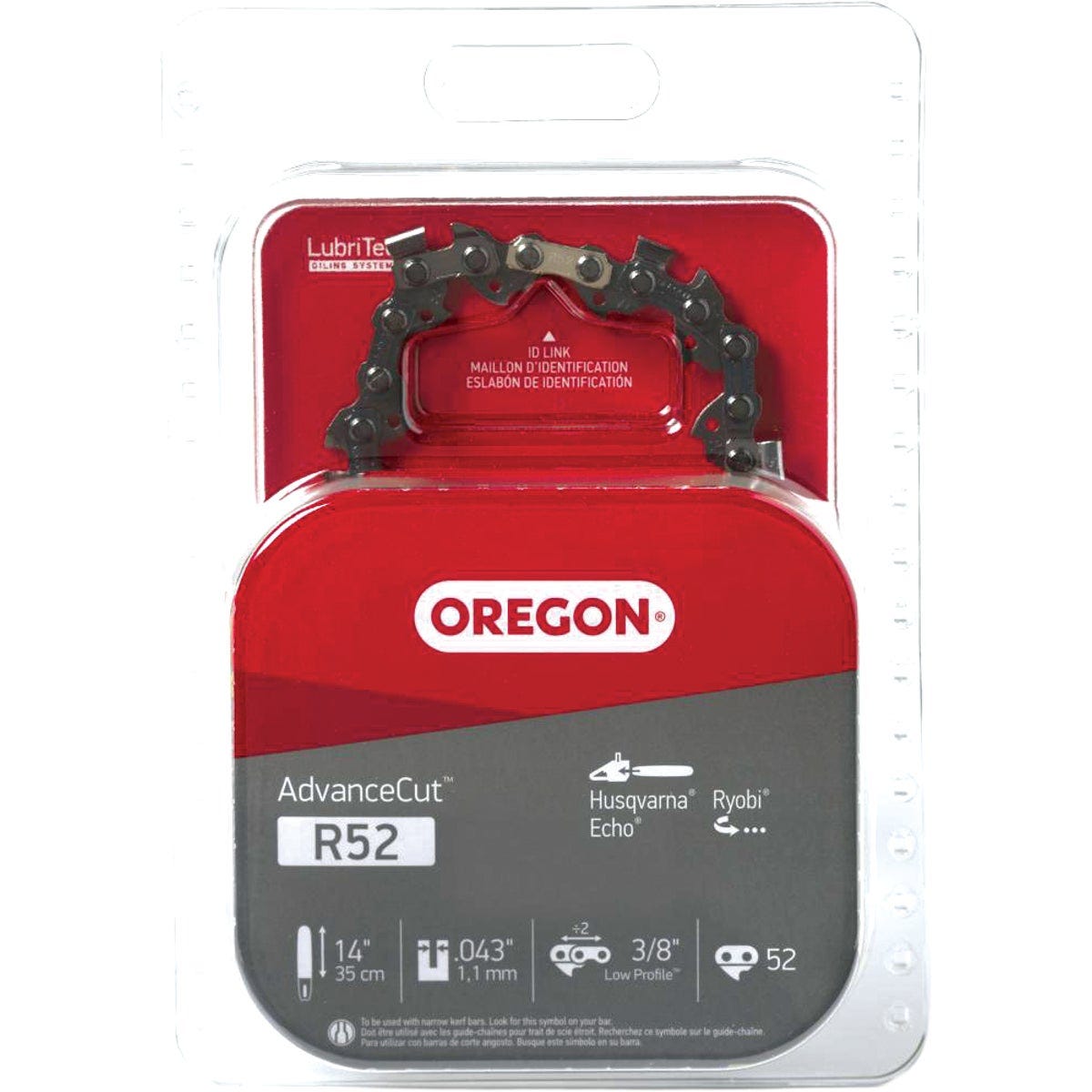 Oregon AdvanceCut 14 In. 52-Link 0.043 In. ga Chainsaw Chain