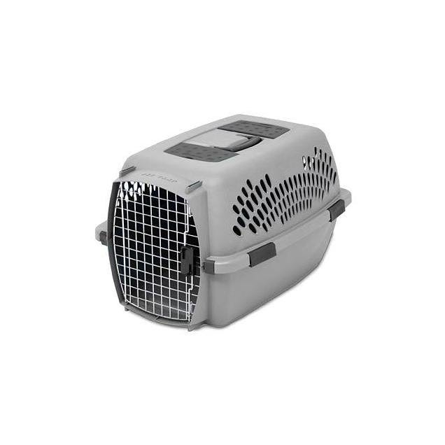 Aspen Pet Light Gray Pet Carrier For 15-20 Lb.