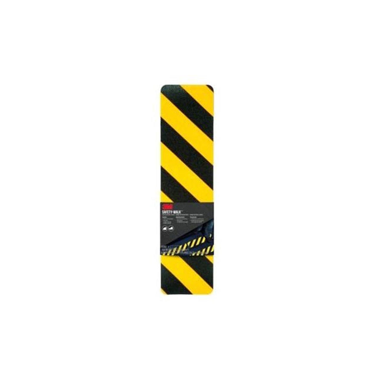 3M 6 In. x 24 In. Black and Yellow Safety-Walk Slip Resistant Caution Tread 3M 6 In. x 24 In. Black and Yellow Safety-Walk Slip Resistant Caution Tread
