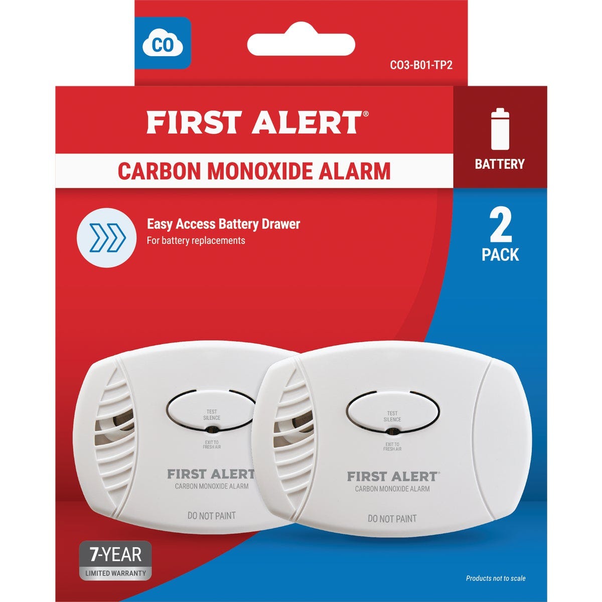 First Alert CO400 Battery Operated 9V Electrochemical Carbon Monoxide Alarm (2-Pack) First Alert CO400 Battery Operated 9V Electrochemical Carbon Monoxide Alarm (2-Pack)