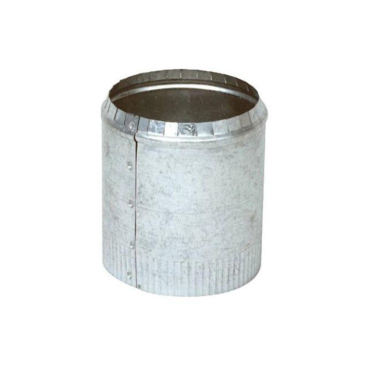 Imperial 7 In. 28 ga Crimped Galvanized HVAC Duct Pipe Top Collar