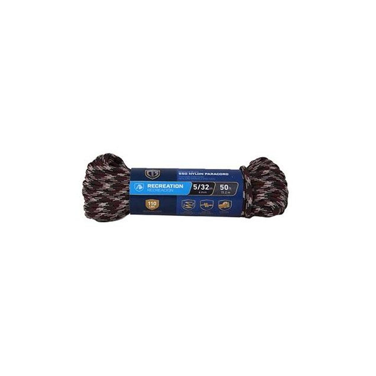 Richelieu 5/32 In. x 100 Ft. Camouflage Paracord 550 Nylon Rope