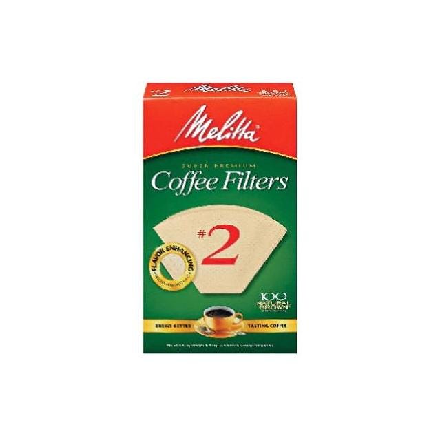 Melitta #2 Cone Natural Brown Coffee Filters (100-Ct.) Melitta #2 Cone Natural Brown Coffee Filters (100-Ct.)
