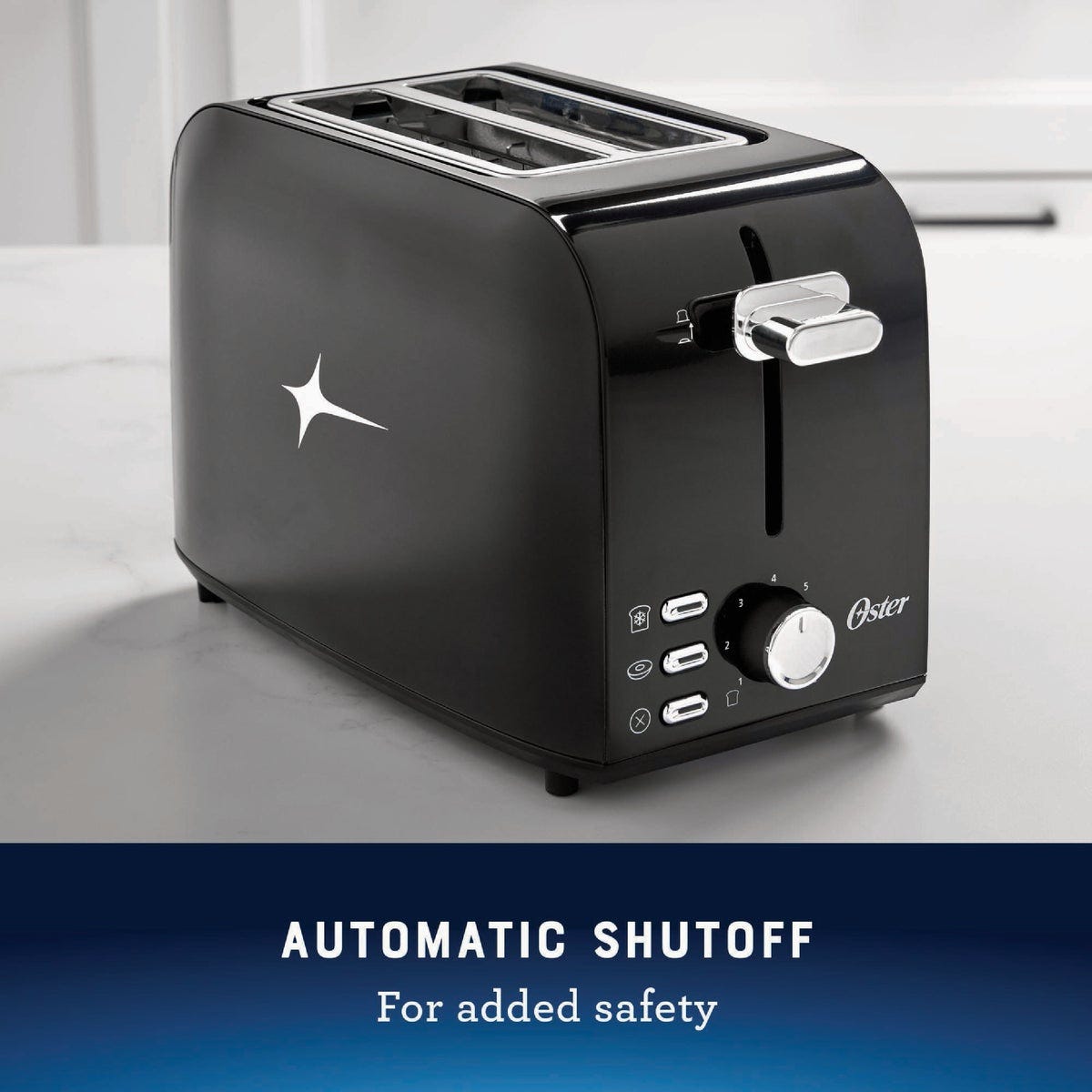 Oster Black Stainless Steel 2-Slice Toaster with Extra Wide Slots - photo 2