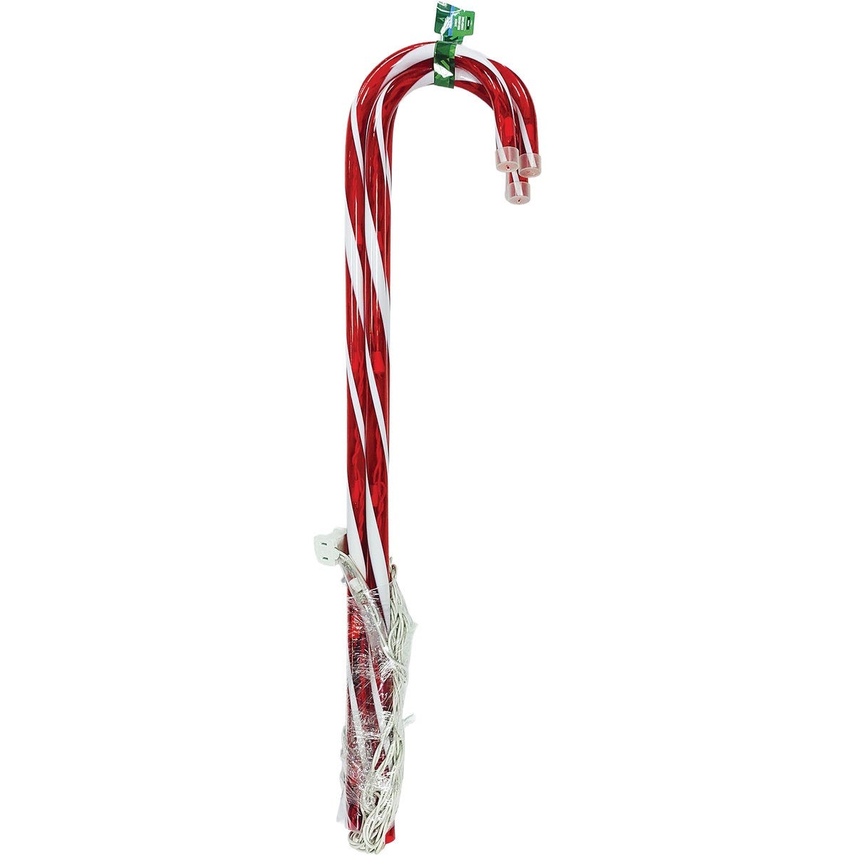 Holiday Wonderland 26 In. Red Mini Bulb Lighted Candy Cane Pathway Marker (3-Pack) - photo 2