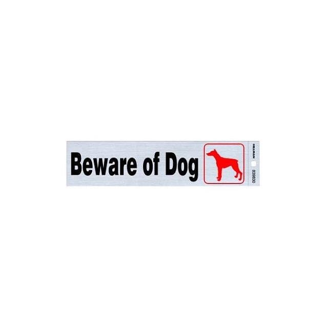 Hillman 2 In. x 8 In. Adhesive Beware of Dog Sign Hillman 2 In. x 8 In. Adhesive Beware of Dog Sign