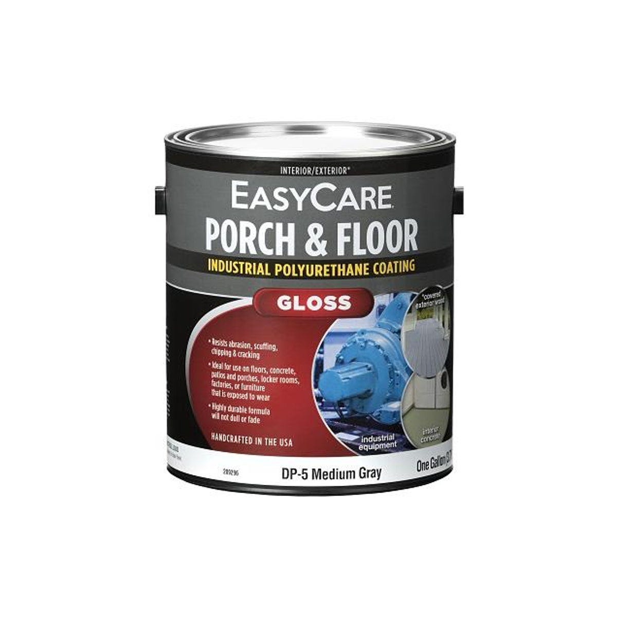 EasyCare 1 Gal. Medium Gray Interior/Exterior Gloss Polyurethane Porch & Floor Enamel