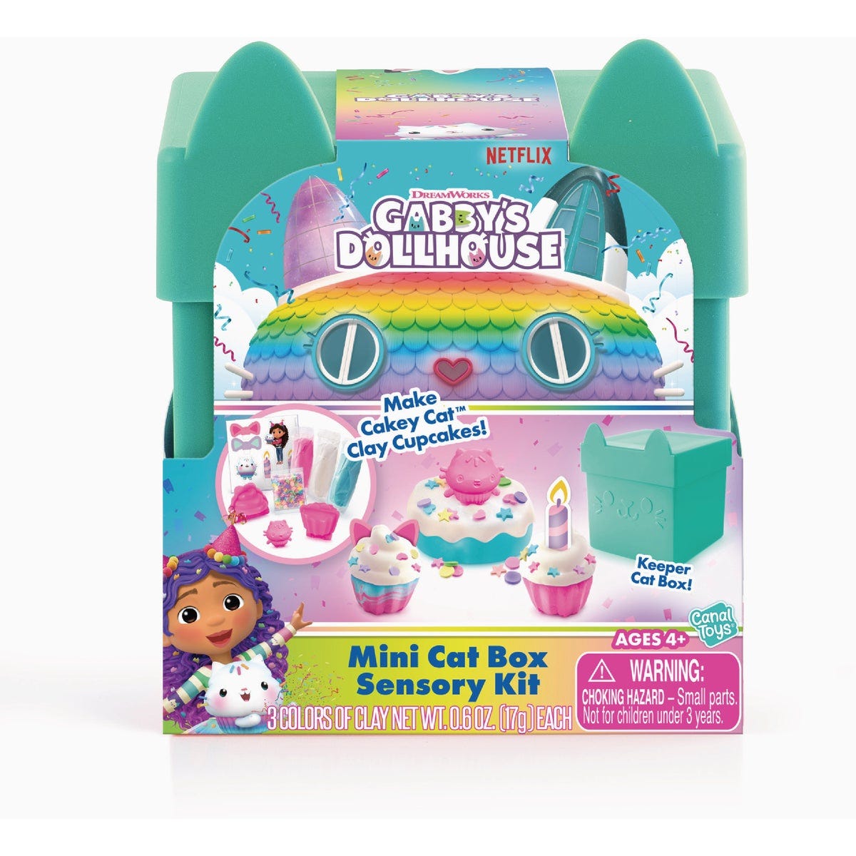 Gabby's Dollhouse Cakey Cat Clay Cupcakess Cat Box Sensory Kit - photo 2