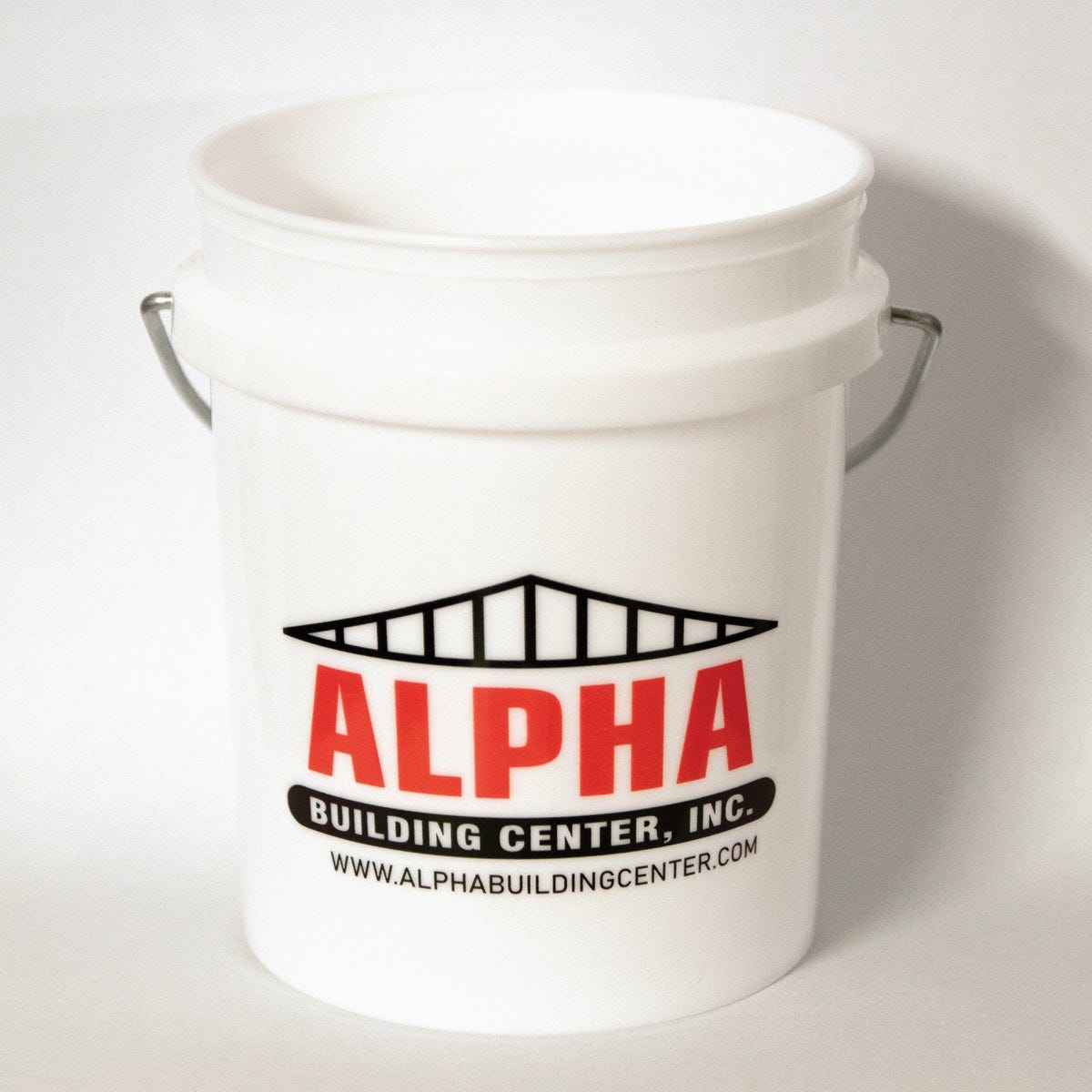 Alpha 14 Oz. White Mini Bucket Alpha 14 Oz. White Mini Bucket