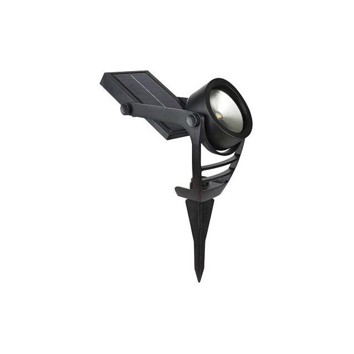 Fusion 100 Lumens Black Metal/Plastic Solar Wall Mount Spotlight Fusion 100 Lumens Black Metal/Plastic Solar Wall Mount Spotlight