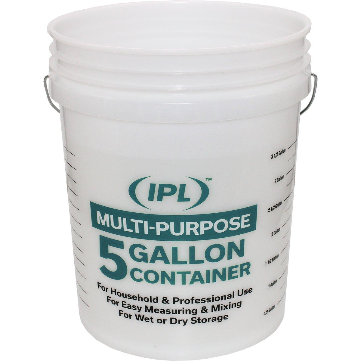 Leaktite 5 Gal. Clear Plastic Bucket with Measuring Increments - photo 2