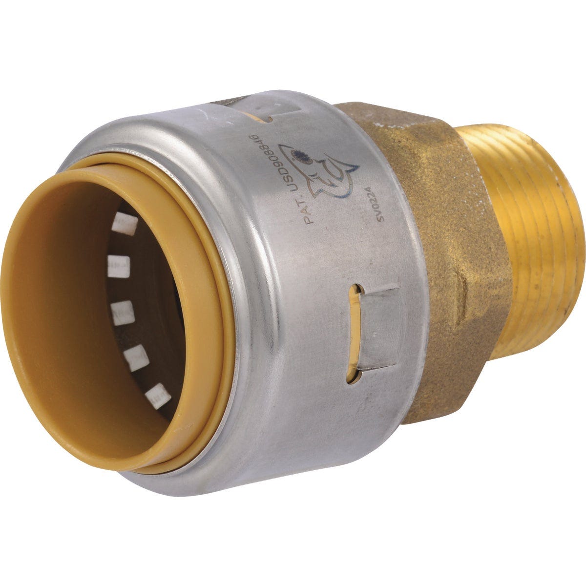 SharkBite 1 In. x 3/4 In. MNPT Reducing Brass Push-to-Connect Male Adapter SharkBite 1 In. x 3/4 In. MNPT Reducing Brass Push-to-Connect Male Adapter