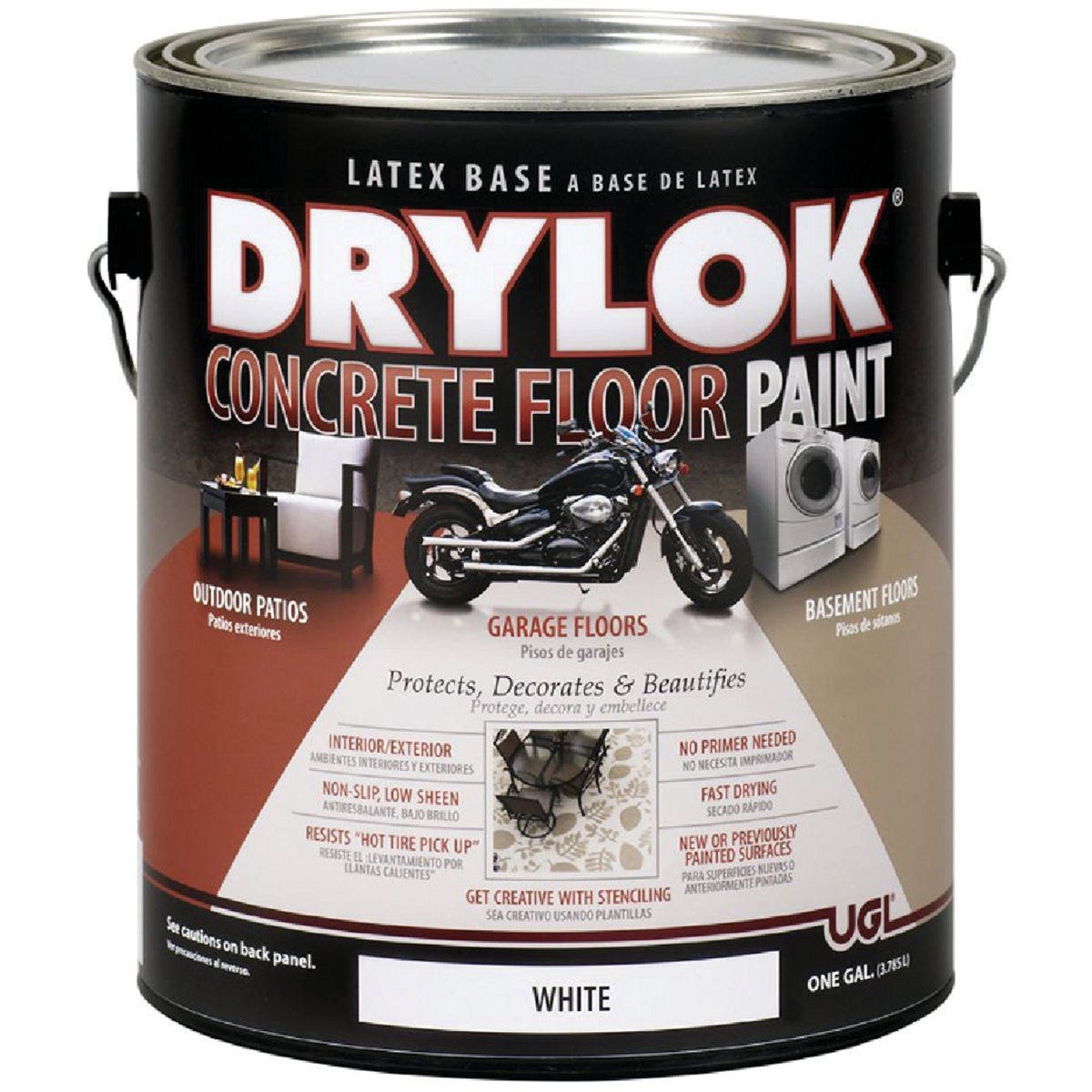 Drylok White Latex Base Garage Floor Paint, 1 Gal. - photo 2