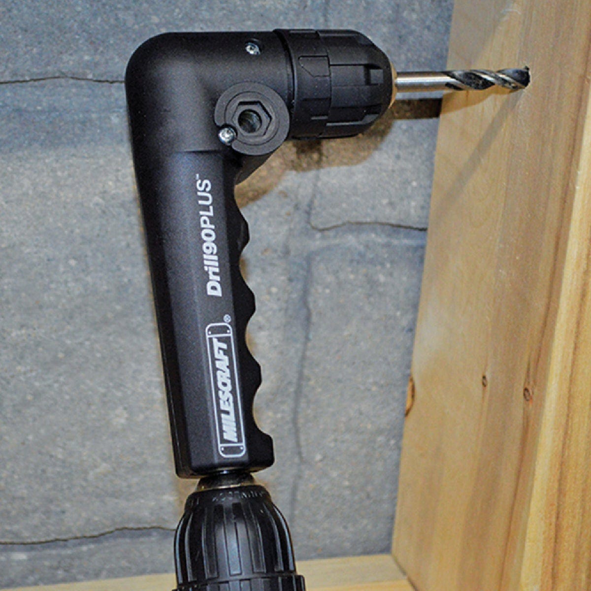 Milescraft Drill90PLUS Right Angle Drill Attachment with Keyless Drill Chuck - photo 4