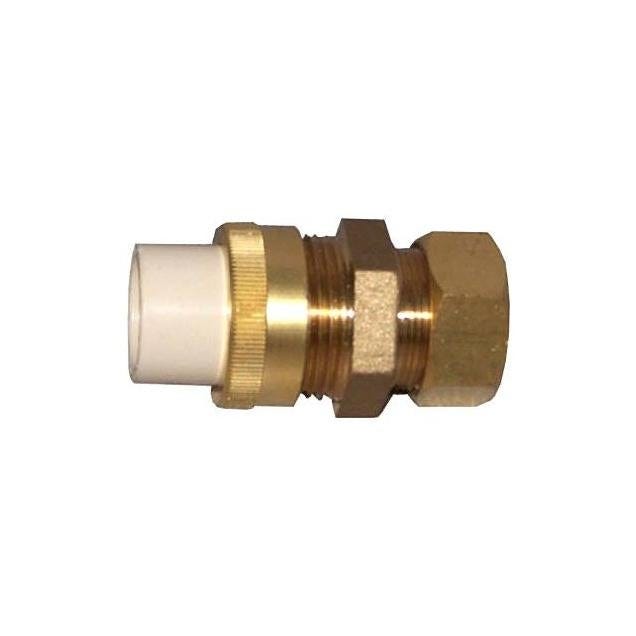 Nibco 1/2 In. Slip x Brass Compression Pipe Union Nibco 1/2 In. Slip x Brass Compression Pipe Union