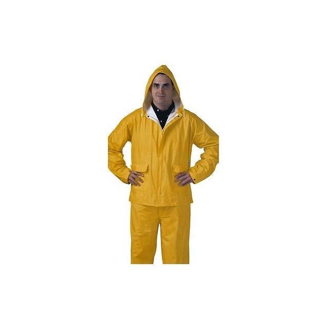 Tingley Tuff-Enuff Plus L .25MM Double-Ply Yellow PVC Rain Suit Tingley Tuff-Enuff Plus L .25MM Double-Ply Yellow PVC Rain Suit