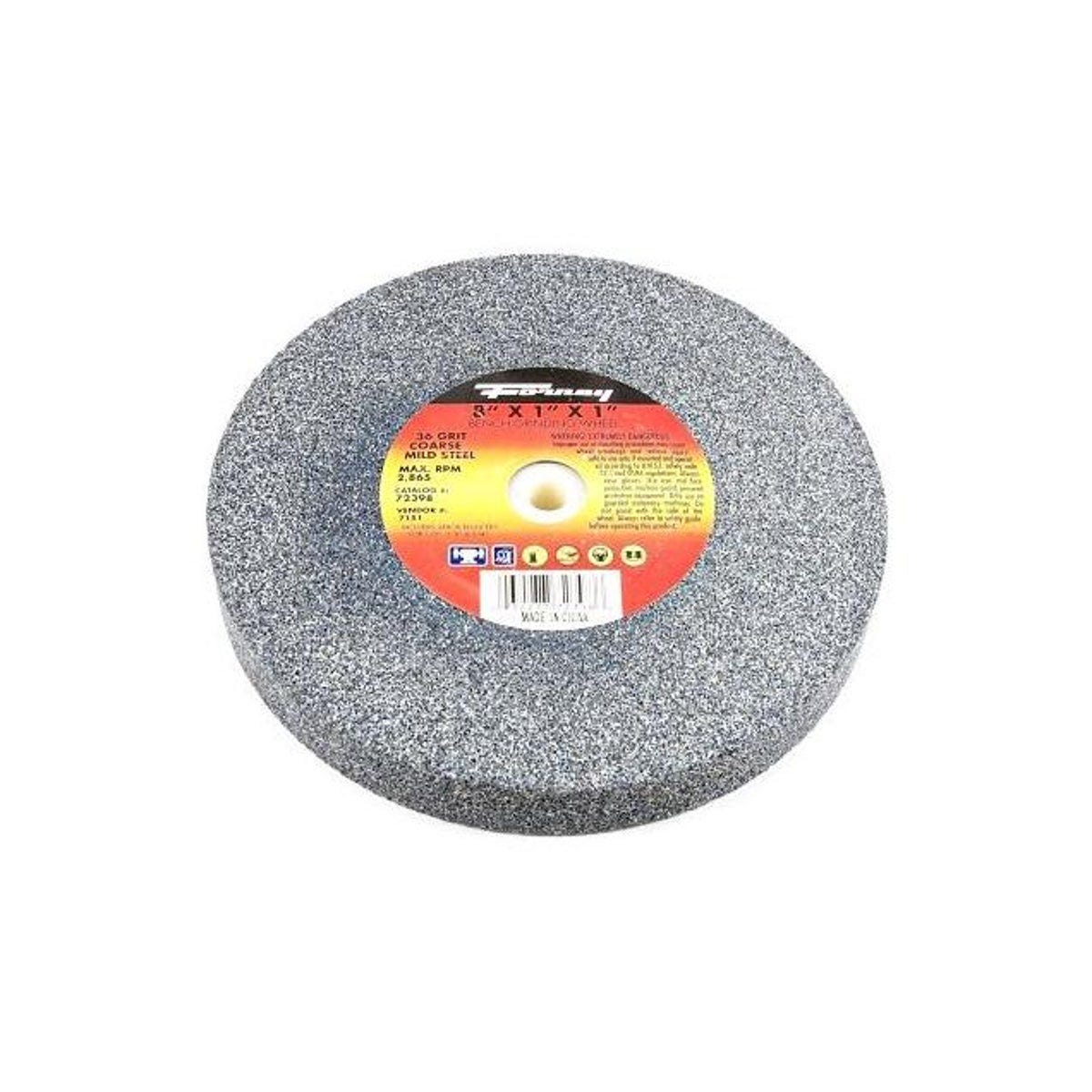 Forney 8 In. x 1 In. x 1 In. Bench Grinding Wheel