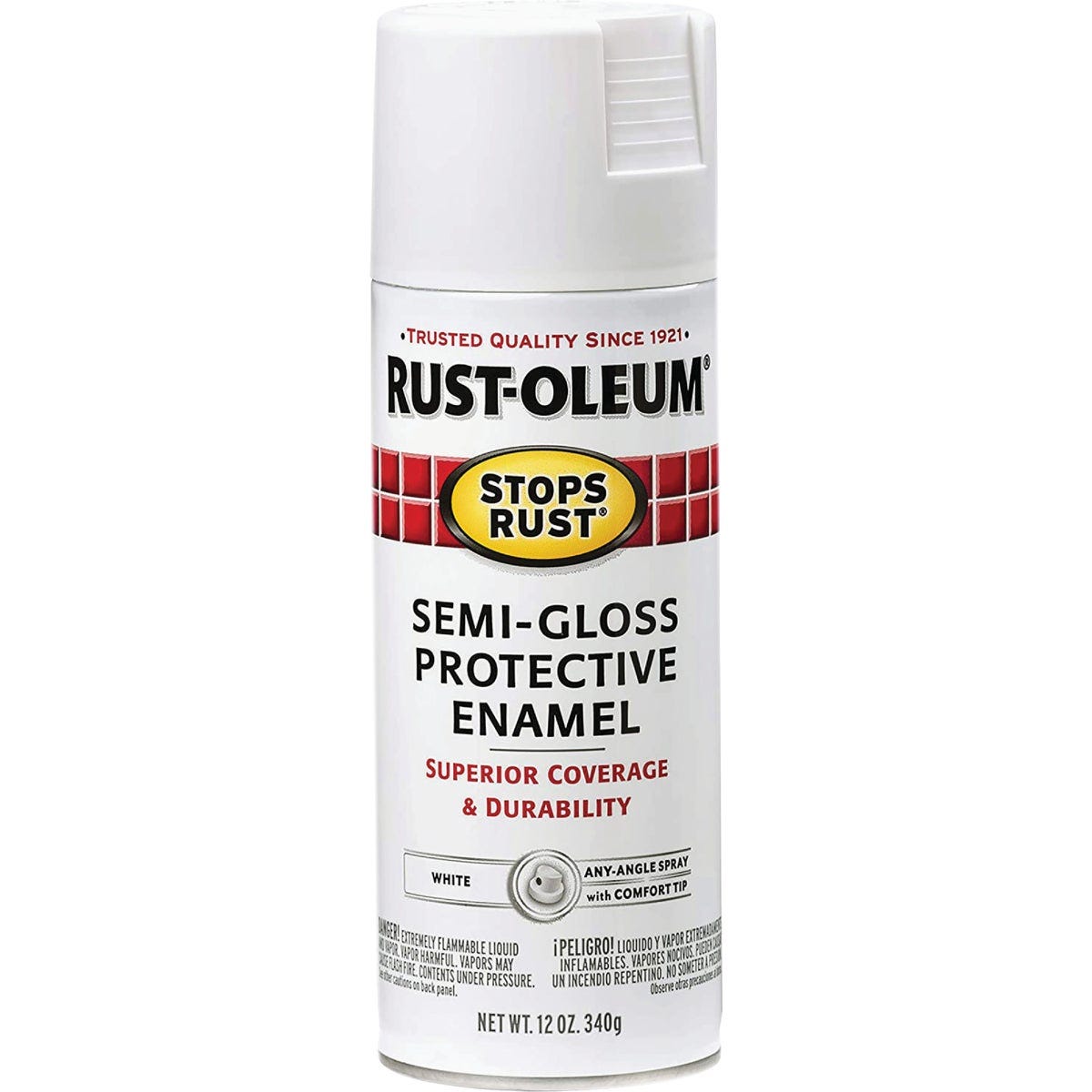 Rust-Oleum Stops Rust Semi-Gloss White 12 Oz. Anti-Rust Spray Paint - photo 2 Rust-Oleum Stops Rust Semi-Gloss White 12 Oz. Anti-Rust Spray Paint - photo 2
