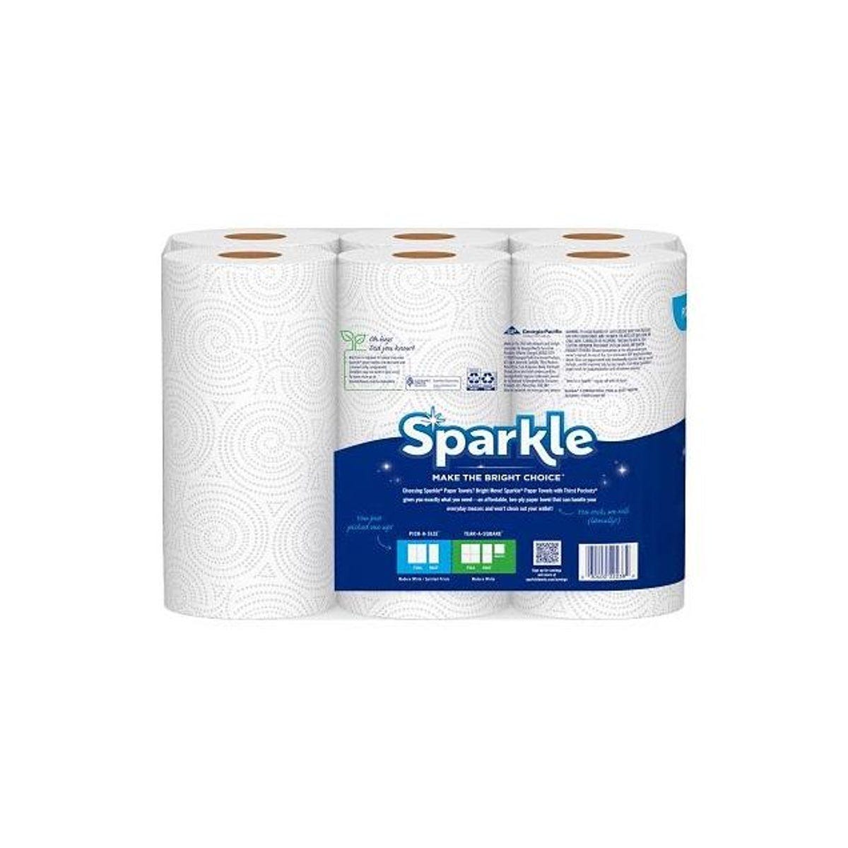 Sparkle 110-Sheet White Pick-A-Size 2-Ply Paper Towels (6 Rolls) - photo 2
