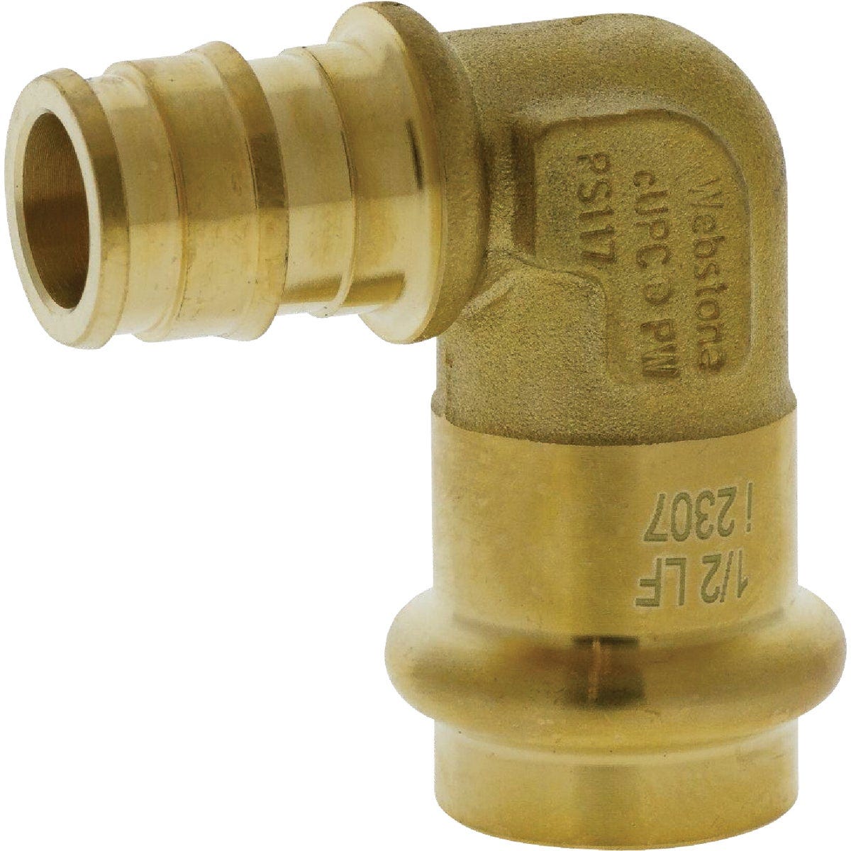 Nibco 1/2 In. Press x F1960 LF BR PEX 90 Transition Elbow