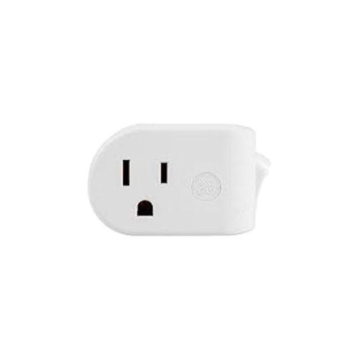 GE White Plug-In Grounded Power Switch