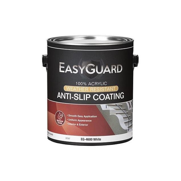 EasyGuard White Flat Acrylic Anti-Slip Floor Coating, 1 Gal. EasyGuard White Flat Acrylic Anti-Slip Floor Coating, 1 Gal.