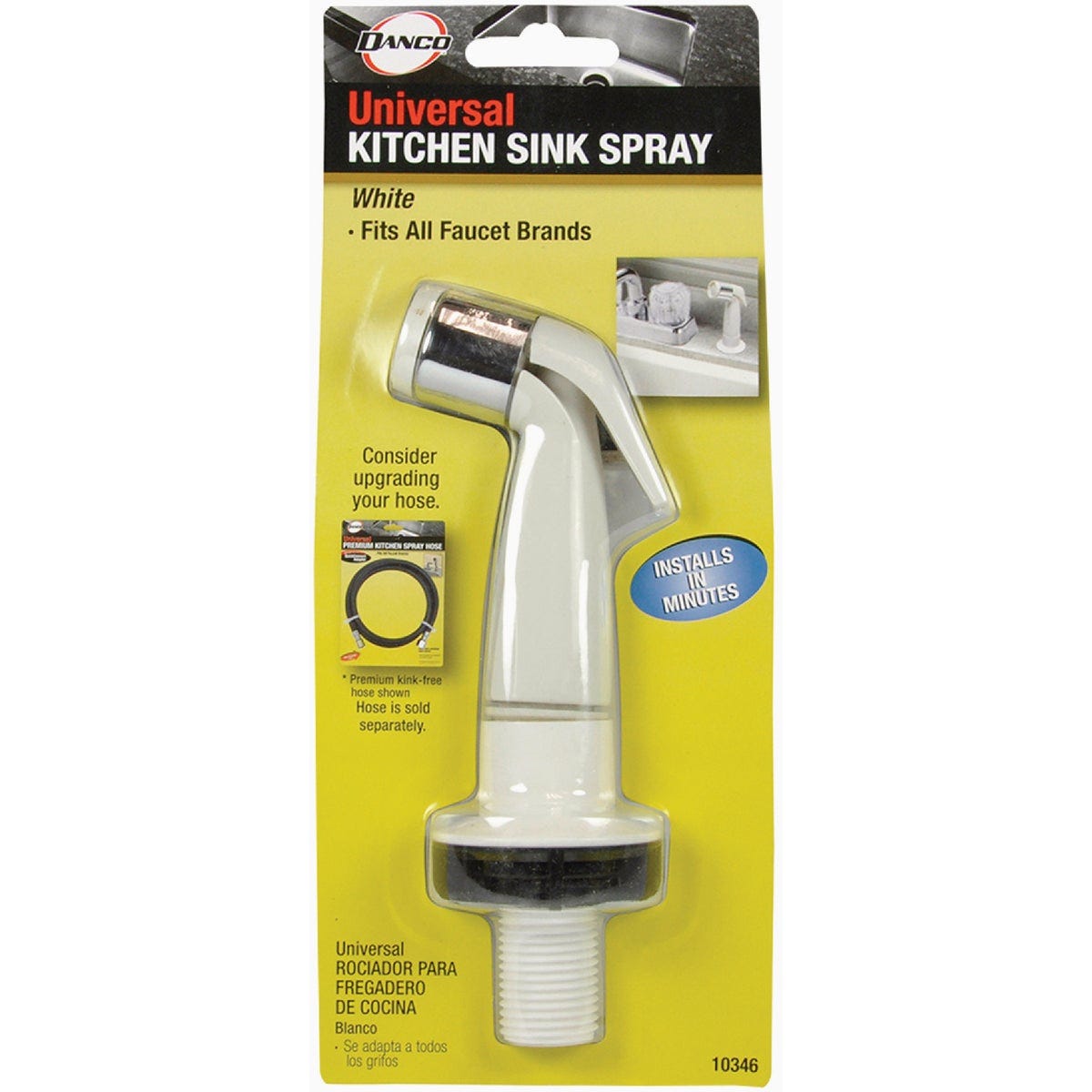 Danco White Economy Kitchen Side Sprayer Head with Guide - photo 4