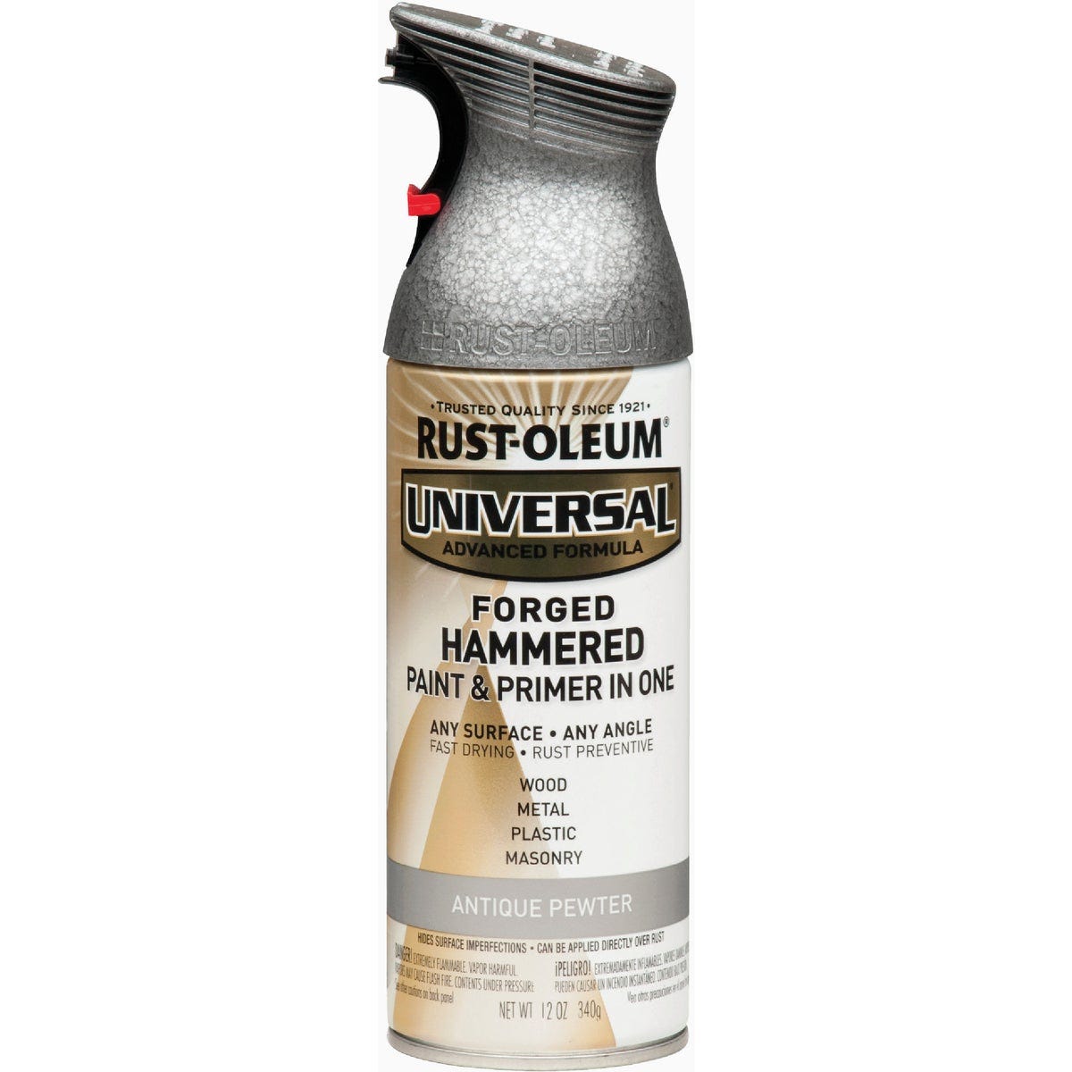 Rust-Oleum Universal 12 Oz. Forged Hammered Antique Pewter Spray Paint Rust-Oleum Universal 12 Oz. Forged Hammered Antique Pewter Spray Paint