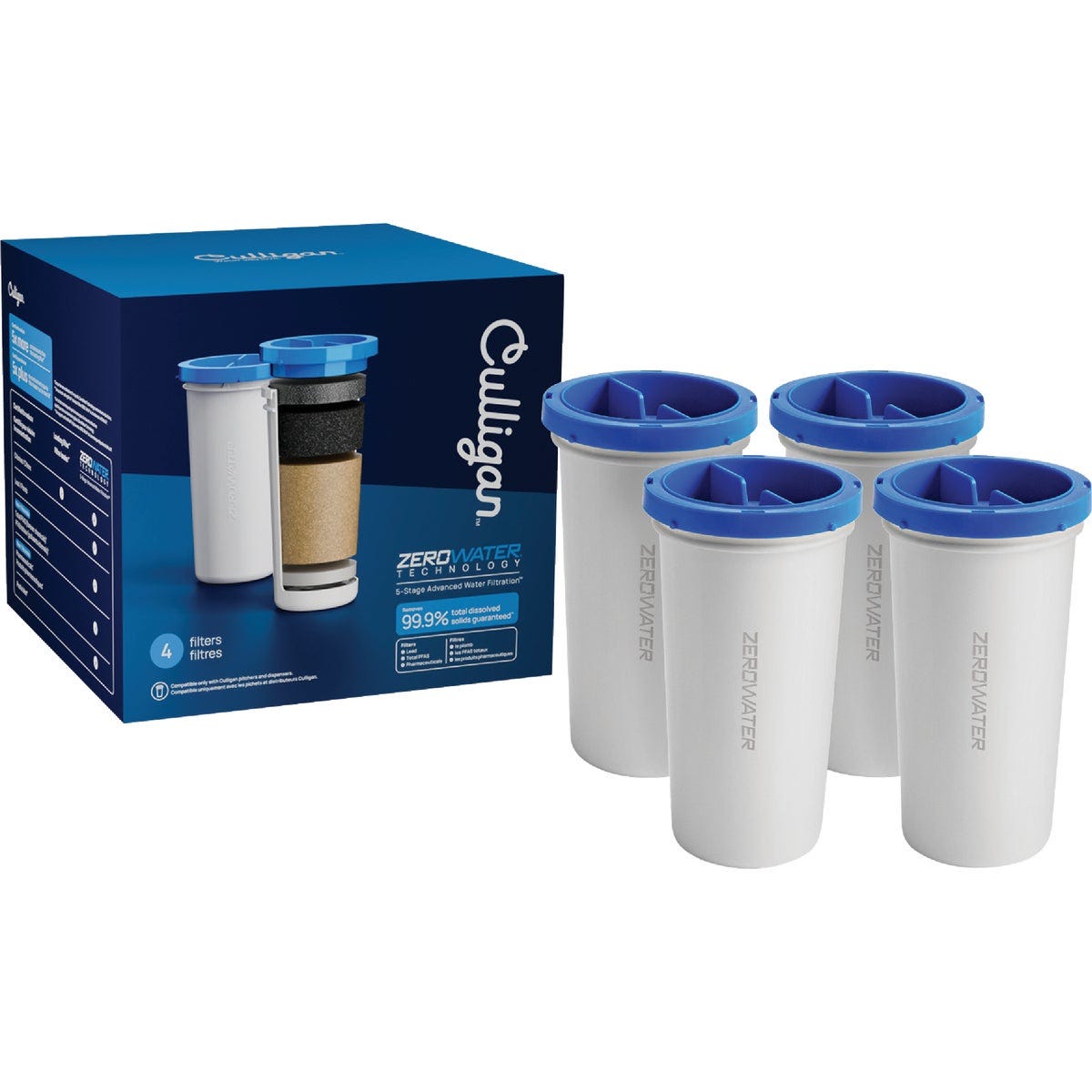 Culligan Zero Pitcher Water Filter Replacement Cartridge (4-Pack) - photo 2