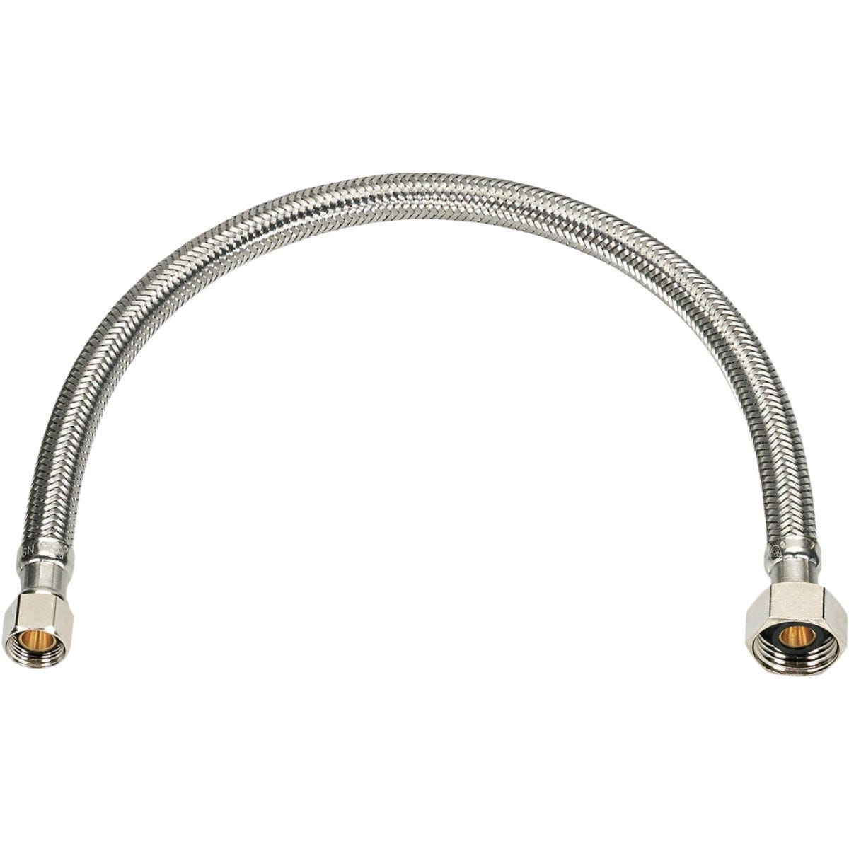 Homewerks 3/8 In. OD X 1/2 In. IP Braided Stainless Steel Faucet Supply Line