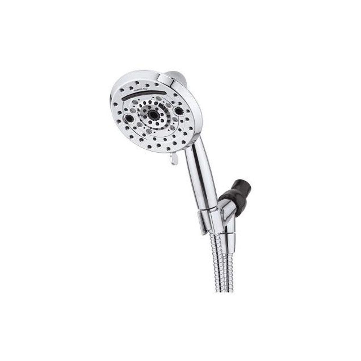 Oxygenics WaterSense 1.8 GPM Brushed Nickel 10-Spray Handheld Shower Head Oxygenics WaterSense 1.8 GPM Brushed Nickel 10-Spray Handheld Shower Head