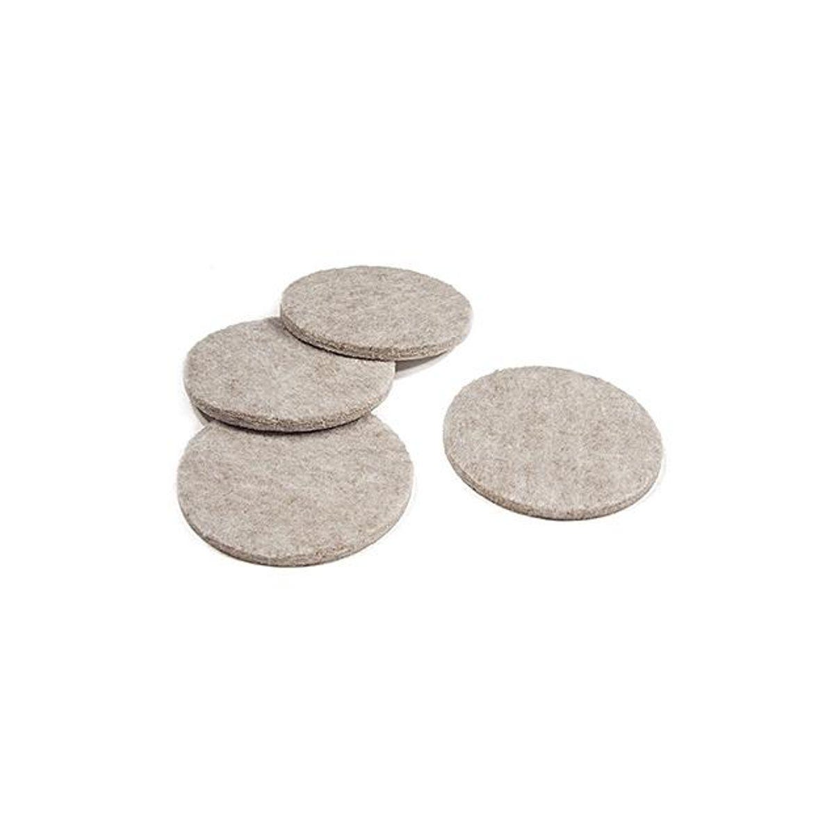 TruGuard 2.25 In. Self-Adhesive Tan Felt Round Furniture Pads (4-Pack)
