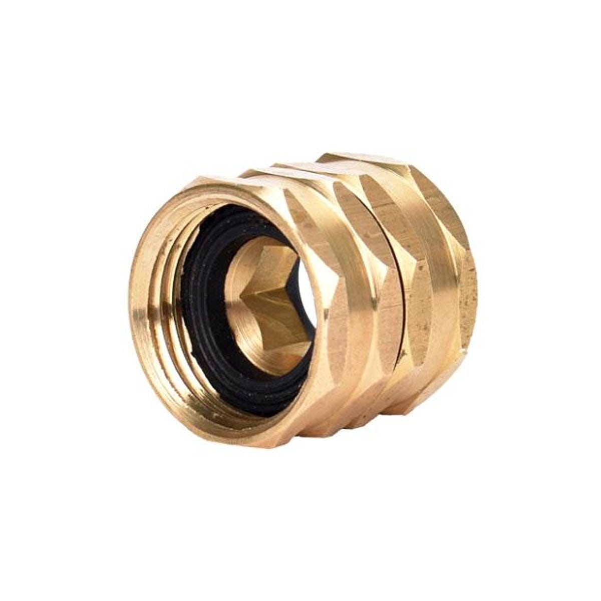 Green Thumb 3/4 In. NH x 3/4 In. NH Hose To Hose Brass Connector