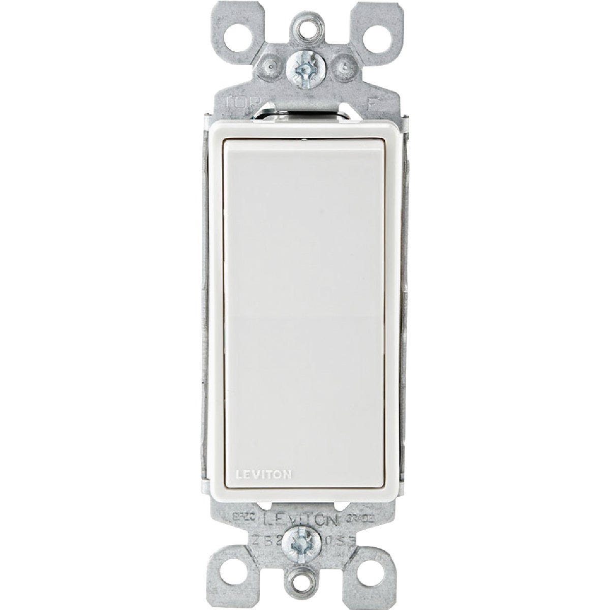 Leviton Decora Residential Grade 15 Amp Rocker Single Pole Switch, (White, (10-Pack) - photo 4