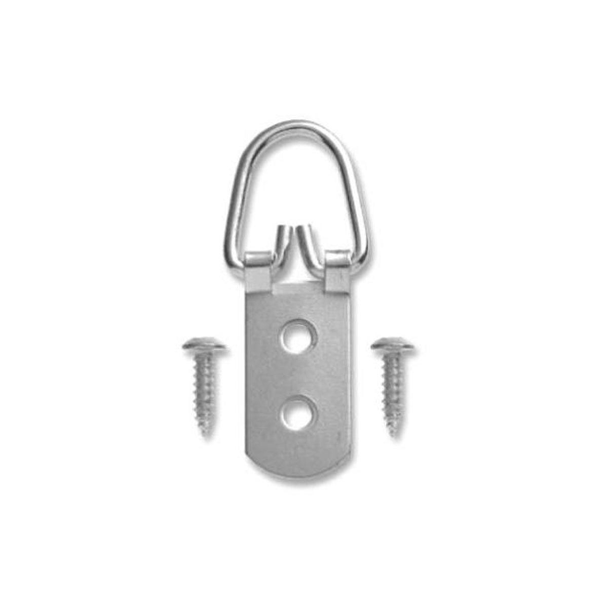 Hillman 2-Hole Zinc-Plated Narrow-D Ring Picture Hanger (2-Pack)