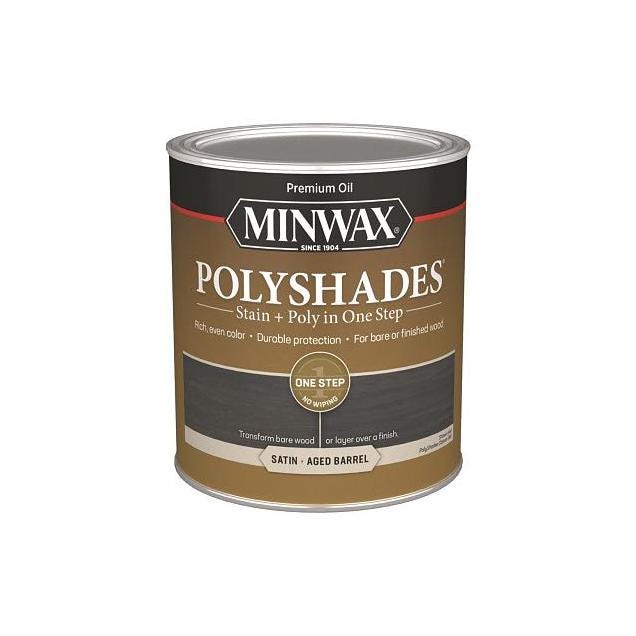 Minwax 1 Qt. Satin-Aged Barel Polyshades Stain & Finish in One