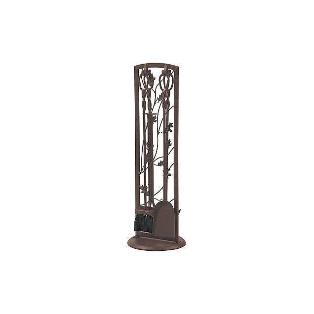 Panacea 5-Piece Oak Leaf Natural Brown Fireplace Tool Set Panacea 5-Piece Oak Leaf Natural Brown Fireplace Tool Set