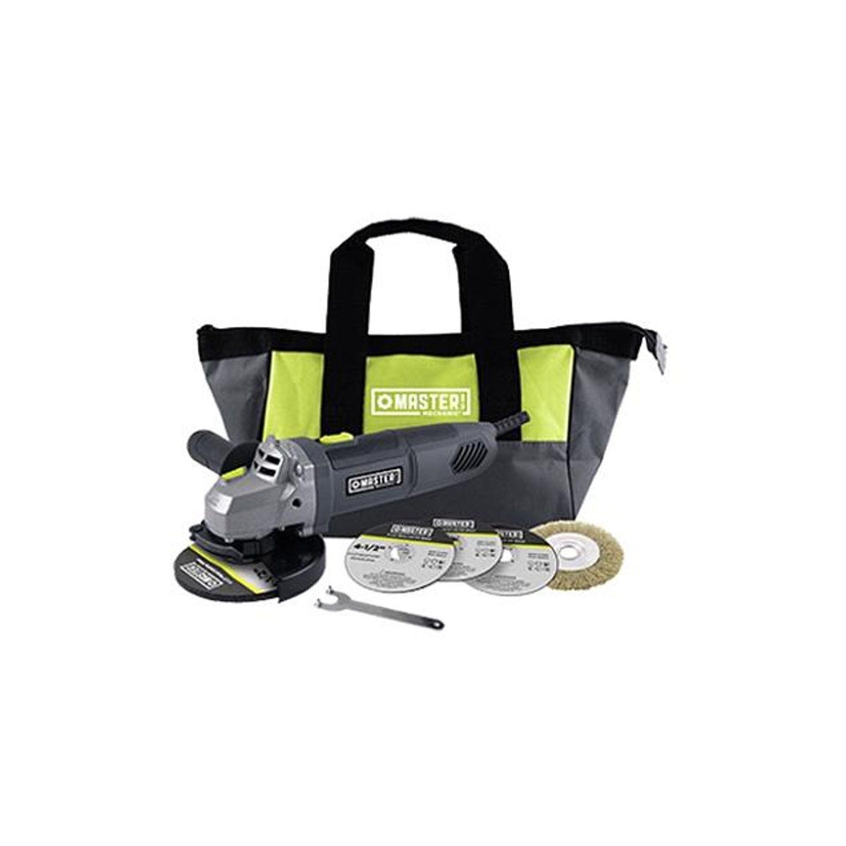 4-1/2 In. 6A Motor Angle Grinder Kit with Accessories 4-1/2 In. 6A Motor Angle Grinder Kit with Accessories