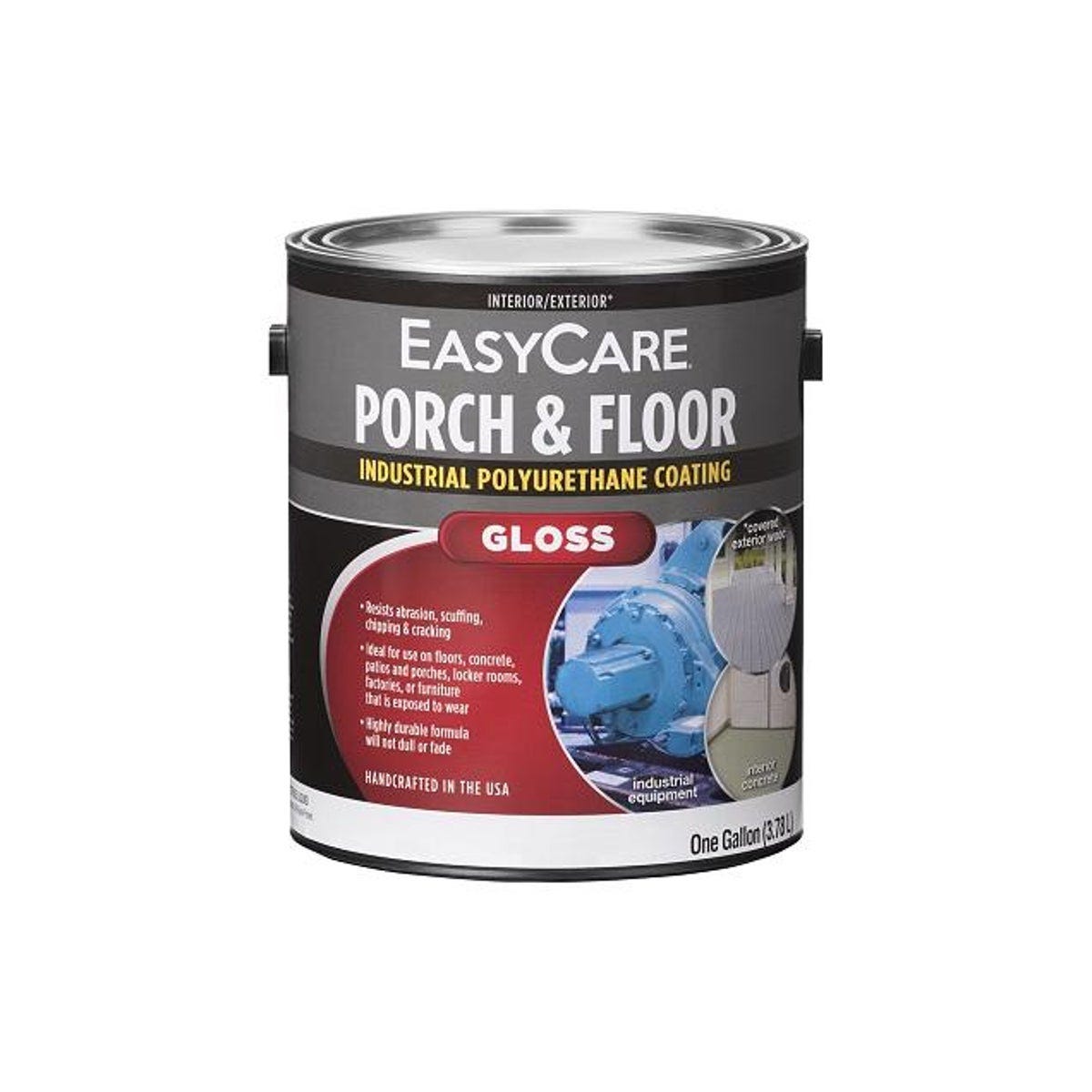 EasyCare 1 Gal. Black Interior/Exterior Gloss Polyurethane Porch & Floor Enamel