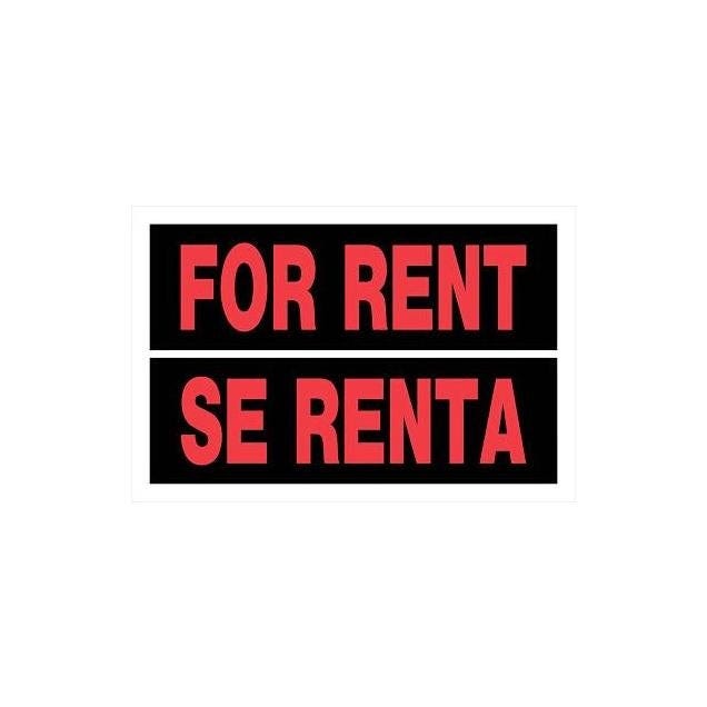 Hillman 8 In. x 12 In. For Rent / Se Renta Bilingual Sign | Do it Best