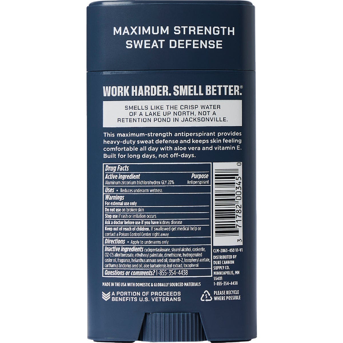 Duke Cannon 3 Oz. Midnight Swim Antiperspirant/Deodorant - photo 2