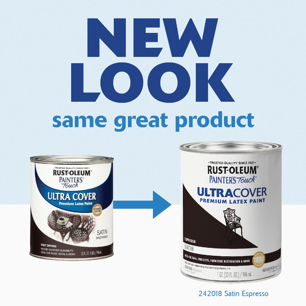 Rust-Oleum Painter's Touch 2X Ultra Cover Premium Latex Paint, Satin Espresso, 1 Qt. - photo 3 Rust-Oleum Painter's Touch 2X Ultra Cover Premium Latex Paint, Satin Espresso, 1 Qt. - photo 3