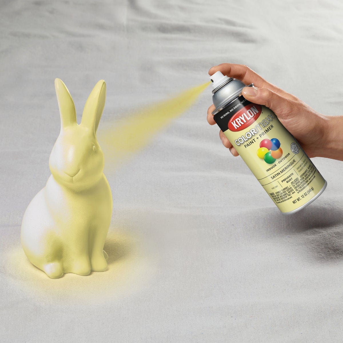 Krylon ColorMaxx 12 Oz. Satin Spray Paint, Meringue - photo 5 Krylon ColorMaxx 12 Oz. Satin Spray Paint, Meringue - photo 5